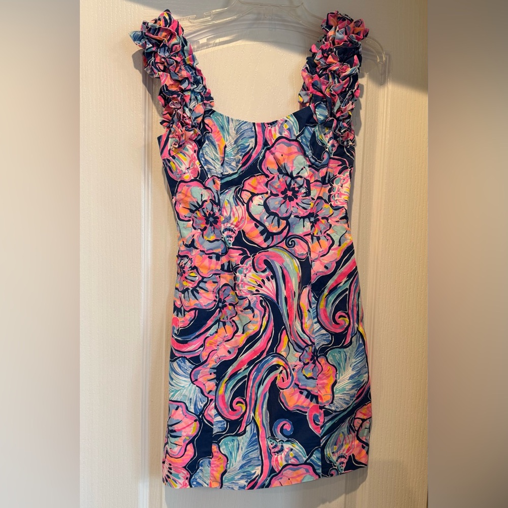 EUC Lilly Pulitzer Vibrant Floral Dress